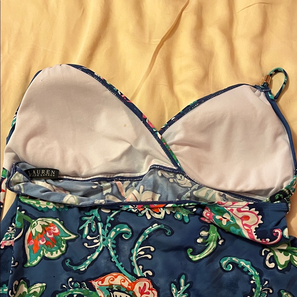 RALPH LAUREN Floral Halter Tankini Top - Picture 8 of 8